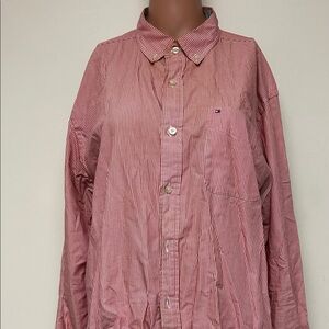 Tommy Hilfiger Pink & White Striped Shirt